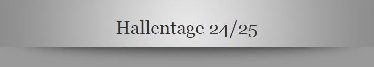 Hallentage 24/25