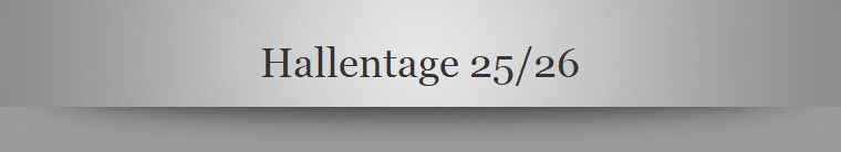 Hallentage 25/26